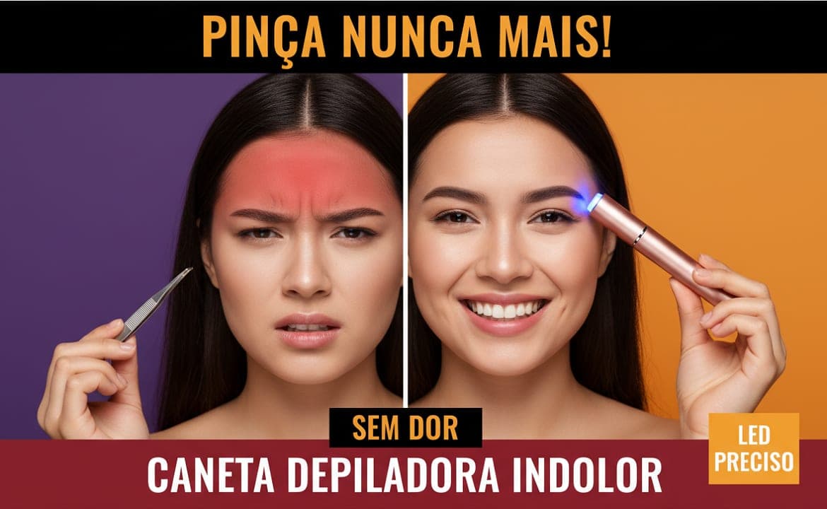 Caneta Depiladora Elétrica Recarregável