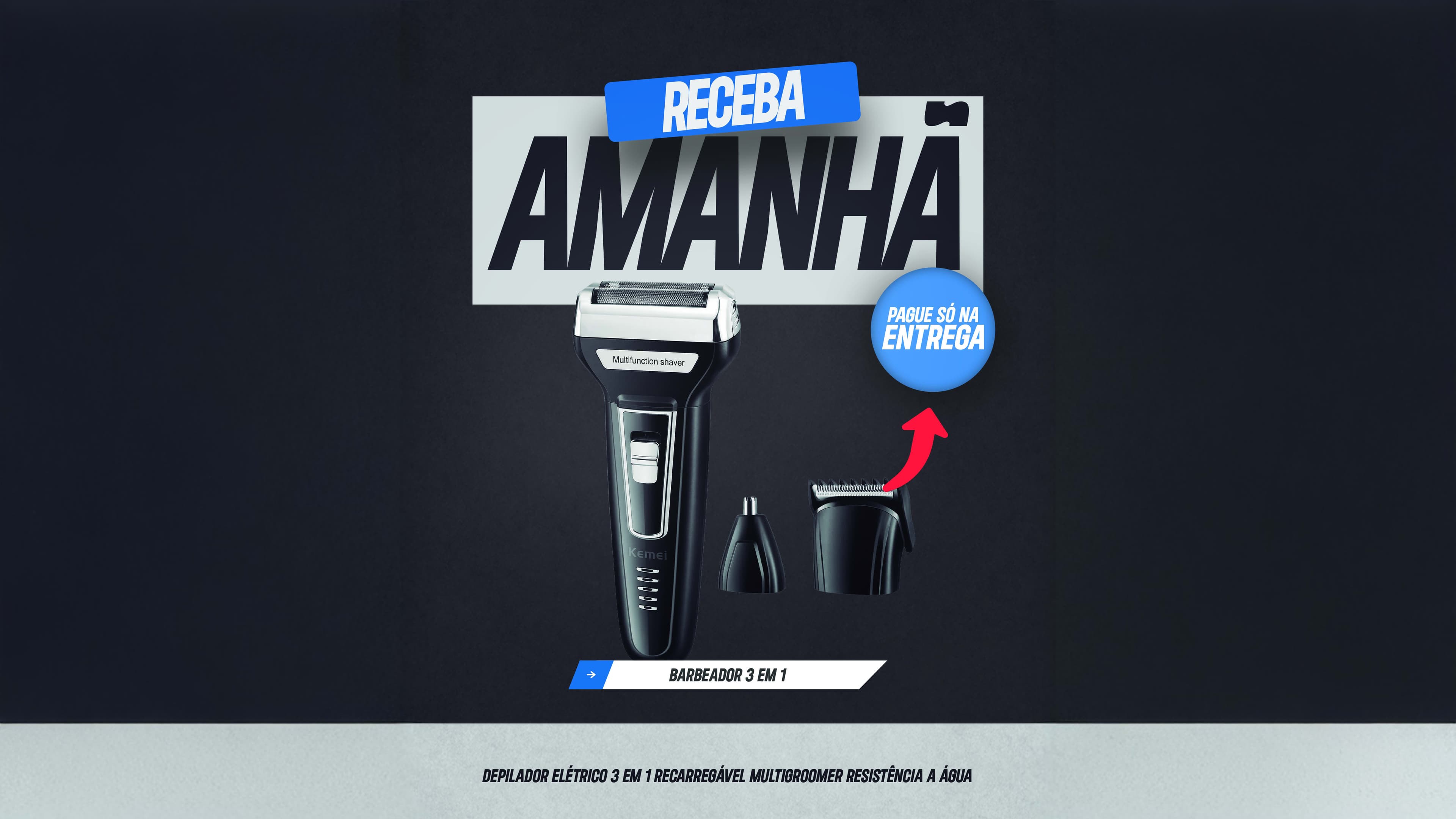 Barbeador Elétrico 3 em 1 - Image 3